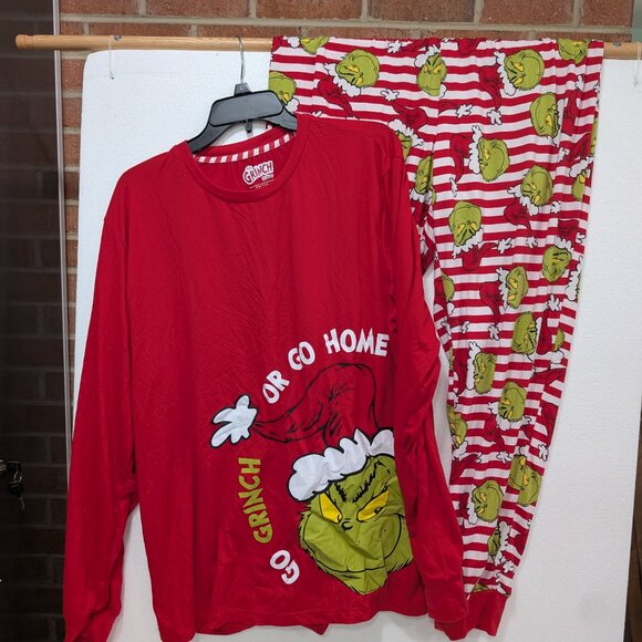 Adult Grinch Pajamas or loungewear - Picture 6 of 7